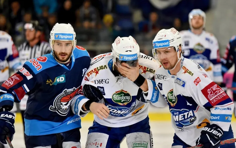 Leoš Čermák opouští led, zdroj: HC Kometa