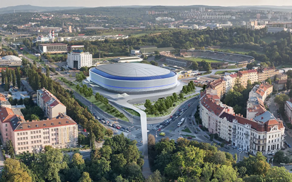 Vizualizace hokejového stadionu Za Lužánkami, Autor: A Plus