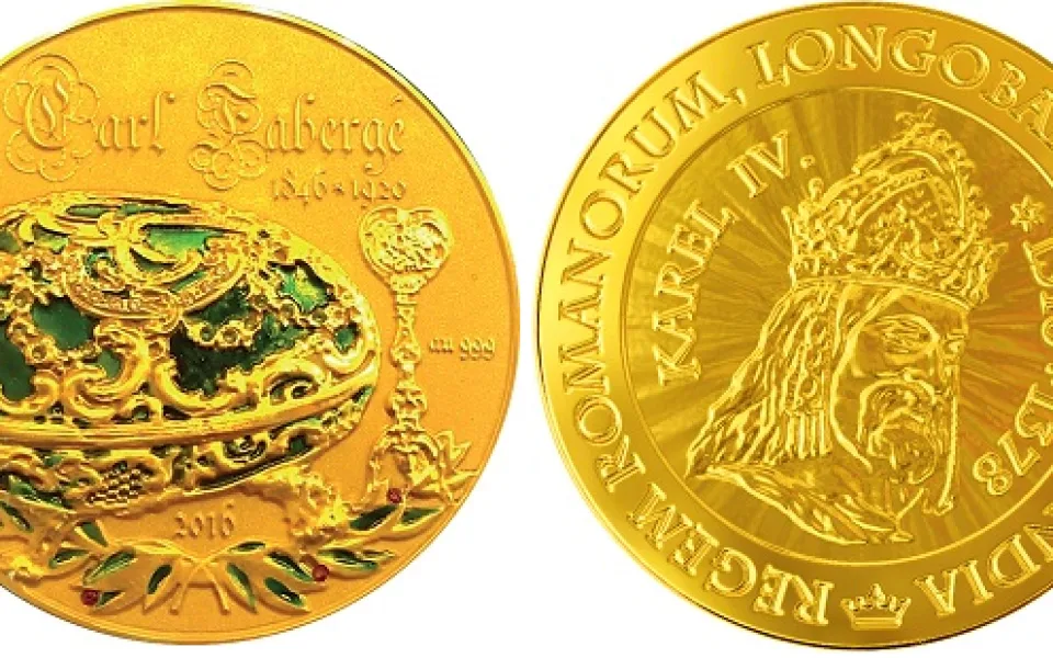 Unikátní mince z edice Carl Fabergé, Čeští králové - Karel IV.