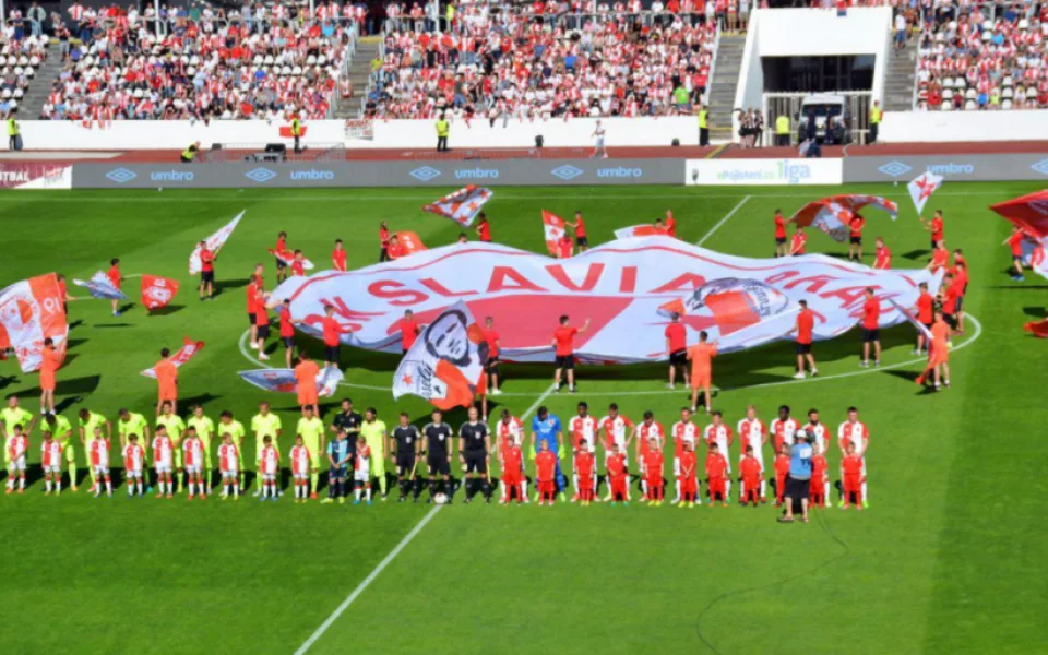 Slavia Praha vs. Zbrojovka Brno, zdroj: Twitter Zbrojovka Brno