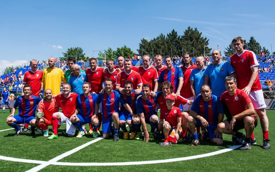 Hráči Zbrojovky s Barcelonou, autor: Tomáš Hrivňák