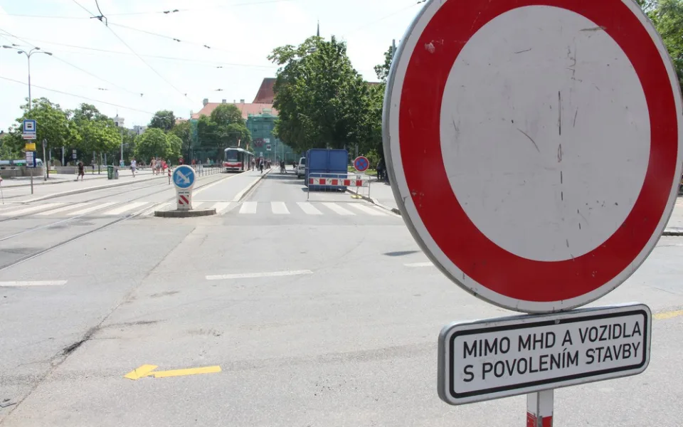 Uzavírka na Moravském náměstí, autor: Martin Šeda