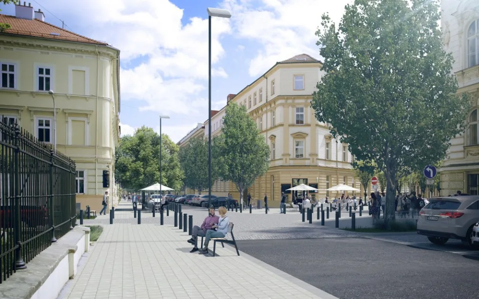 Vizualizace křižovatky Gorkého a Arne Nováka