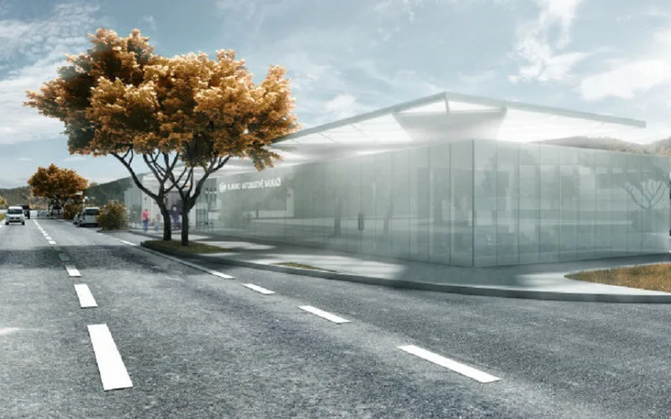 Vizualizace nového autobusového nádraží