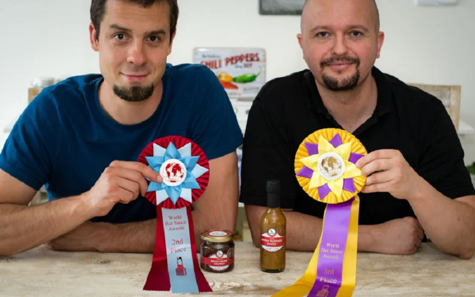 Richard Belžík (vlevo) a Jan Jašek – World Hot Sauce Awards 2016