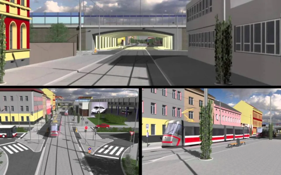 Vizualizace rekonstrukce Dornych a Plotní