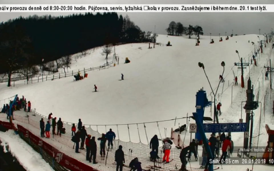 Podmínky ve Ski areálu Stupava