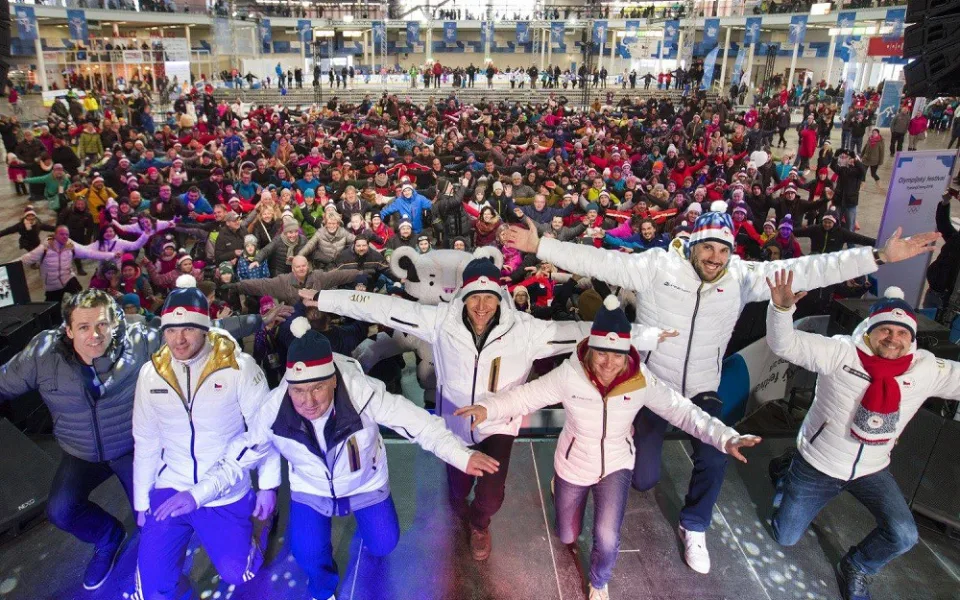 Hromadný telemark na výstavišti