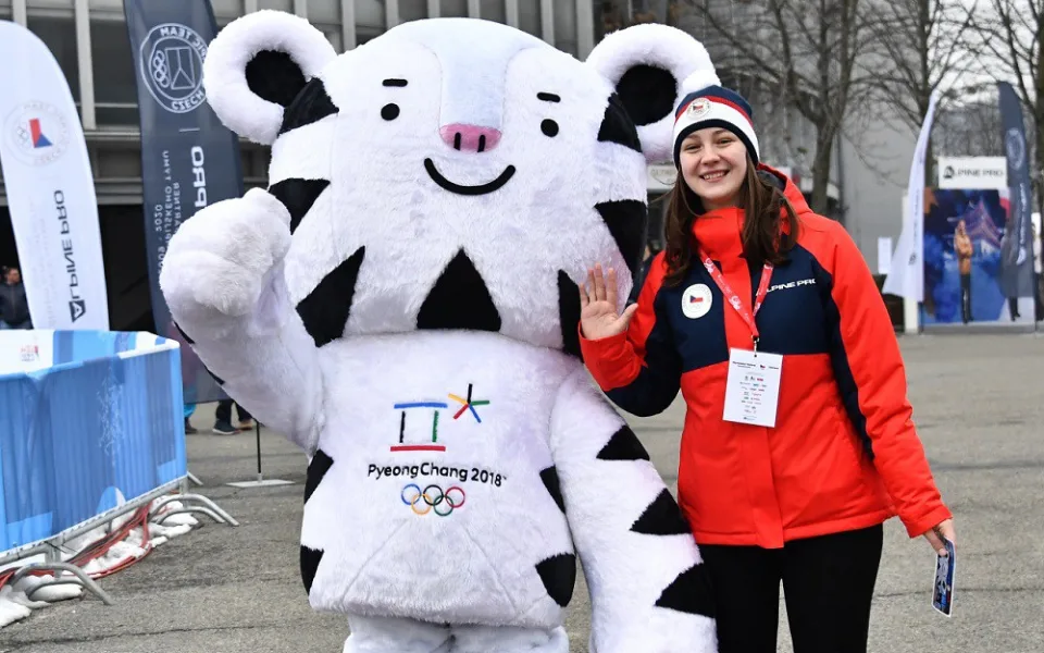 Dobrovolnice na olympijském festivalu