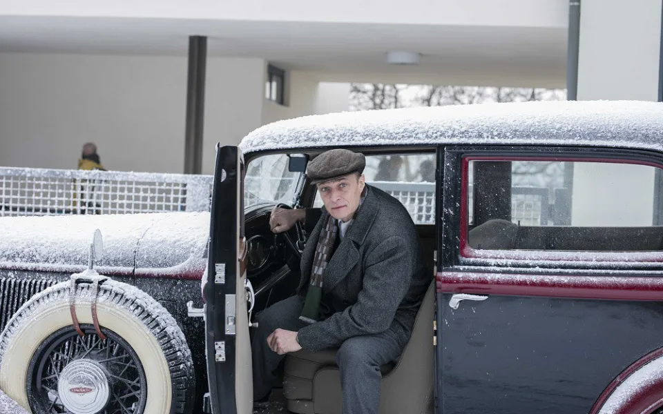 Momentka z natáčení filmu Skleněný pokoj