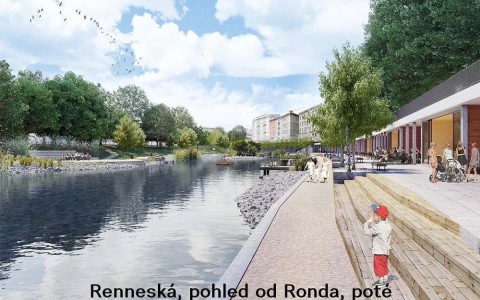 Vizualizace revitalizace Svratky