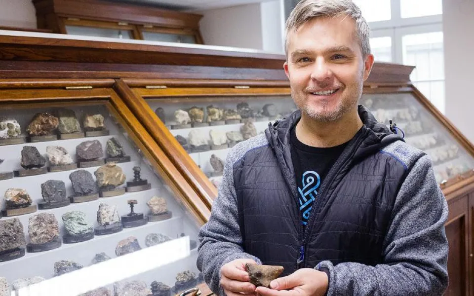 Petr Gadas s nalezenou Venuší, autor: Ludmila Korešová