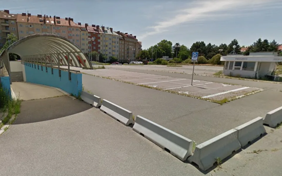 Část pozemků, pod nimiž jsou Procházkovy podzemní garáže