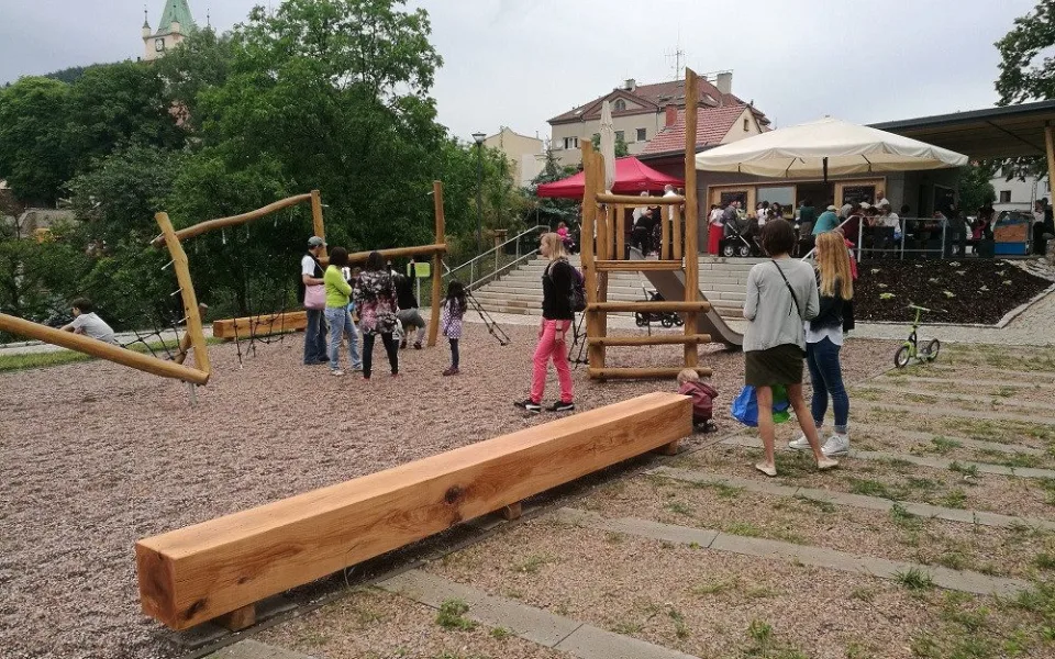 Nový park v Tišnově
