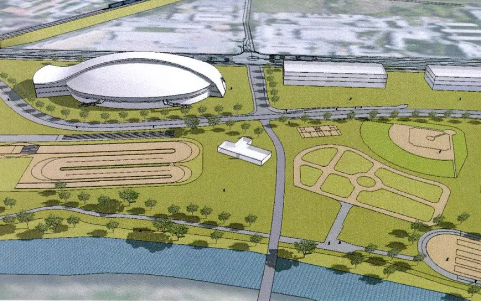 Vizualizace nového velodromu