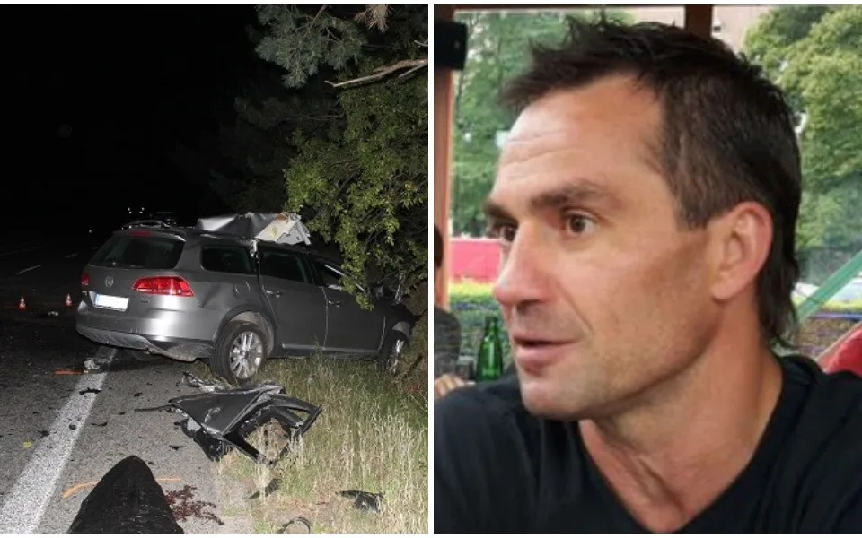 Automobil po nehodě Václava Burdy