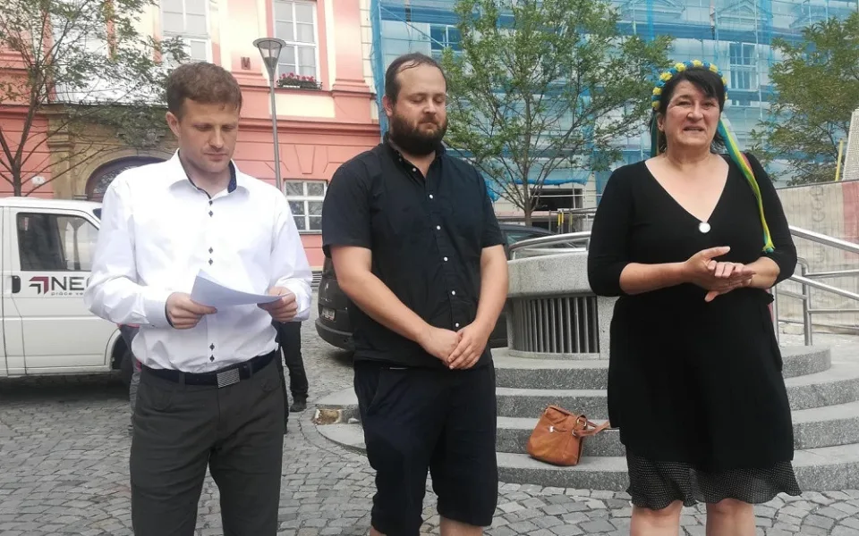 Zleva Matěj Hollan, Martin freund, Bára Antonová. Autor: Martin Šeda