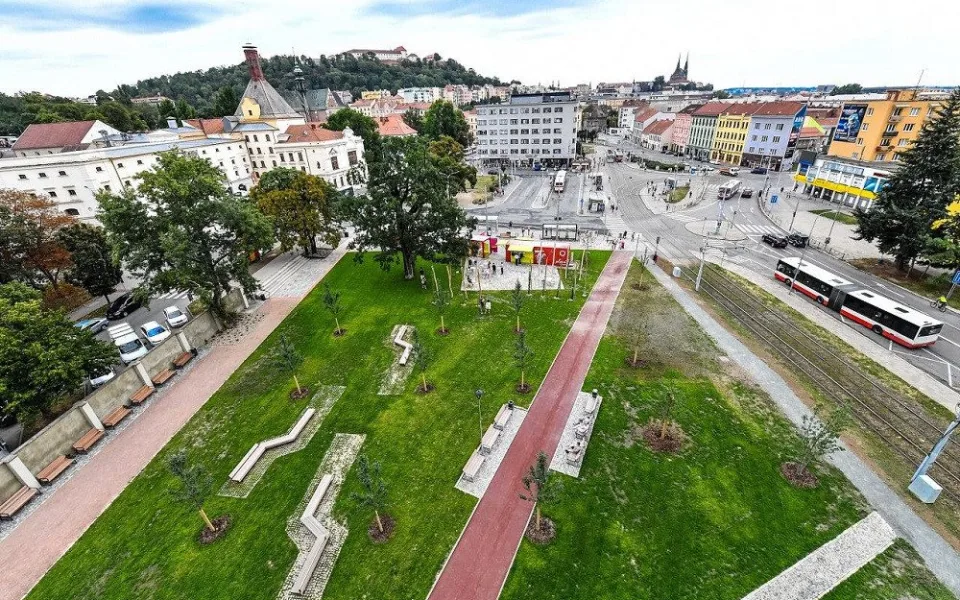 Nový park na Mendláku
