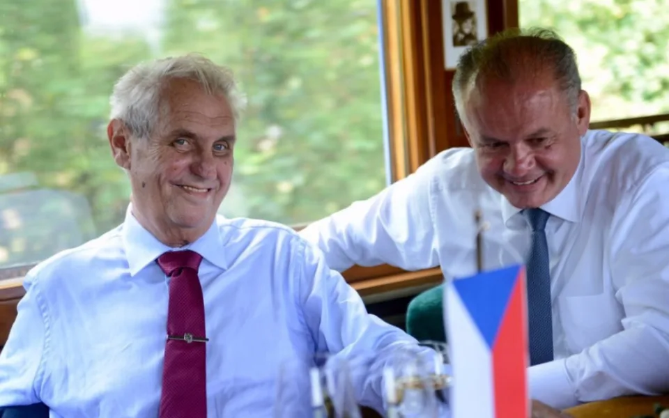 Miloš Zeman s Andrejem Kiskou