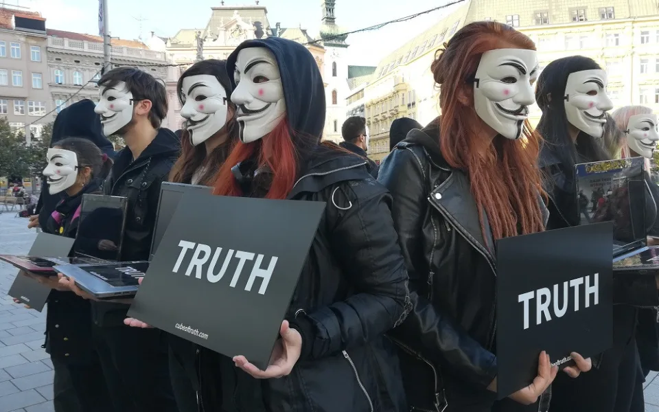 Protest na náměstí Svobody