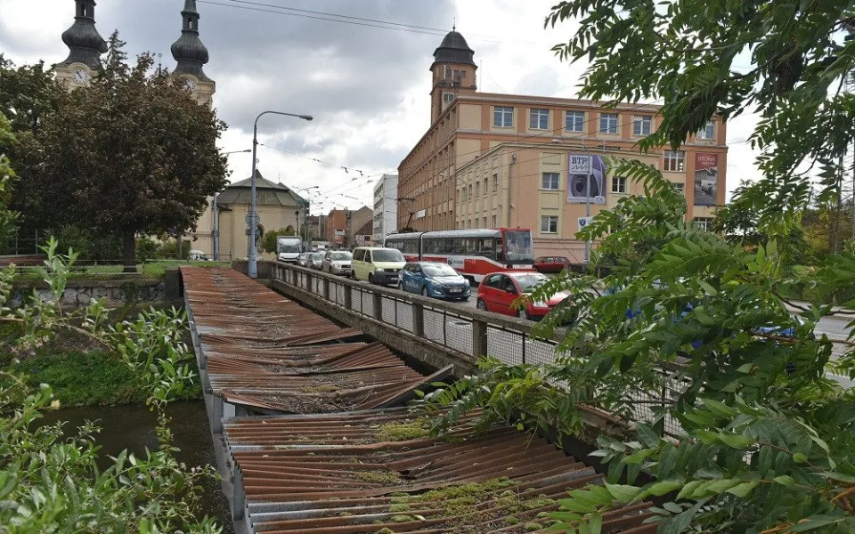 Most přes Svitavu v Zábrdovicích
