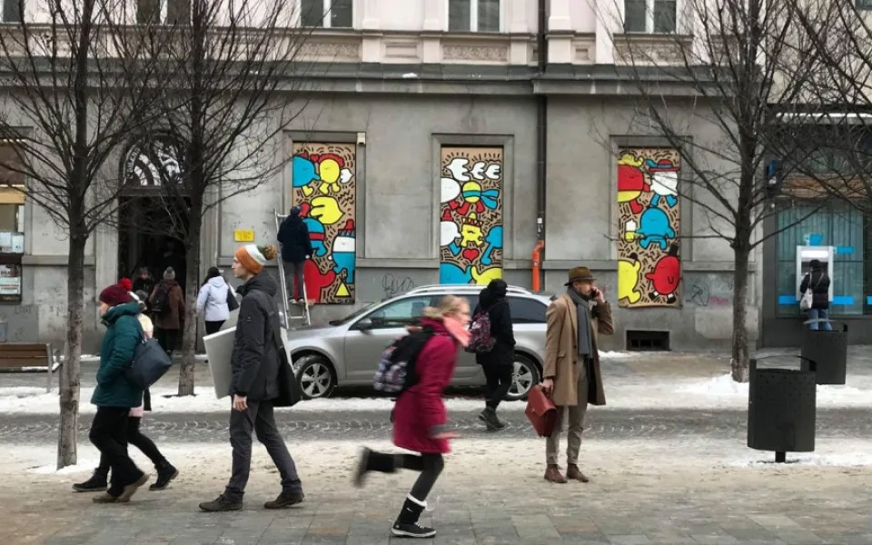 Nová malba na Joštově ulici