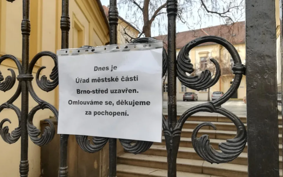 Úřad MČ Brno-střed je pro dnešek uzavřený