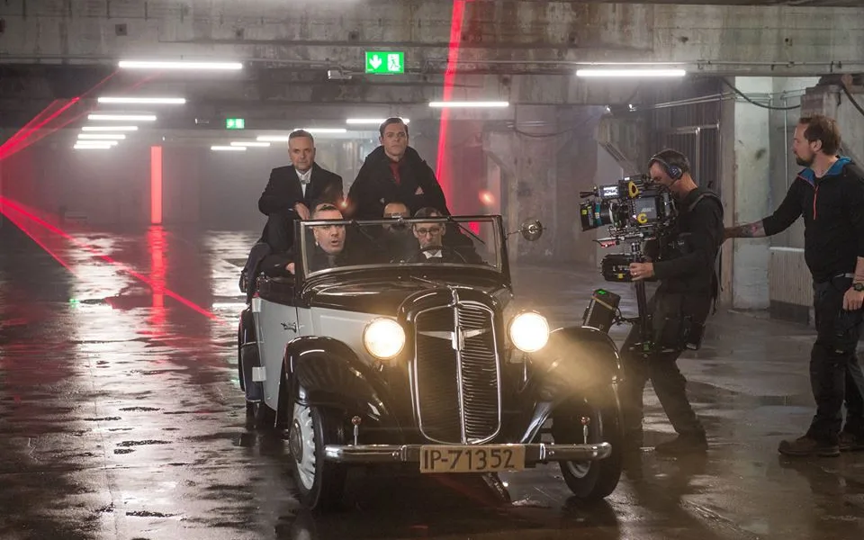 Rammstein při natáčení videoklipu