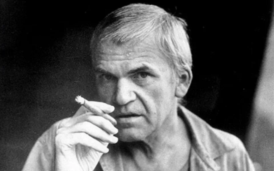 Milan Kundera na archivním snímku