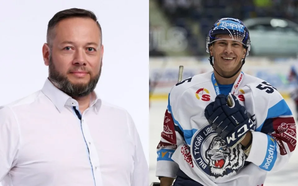 Starosta Židenic Aleš Mrázek a liberecký obránce Martin Ševc