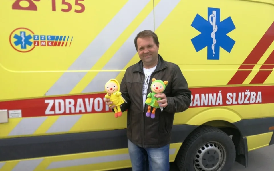 Aleš Hubáček a jeho darované hračky