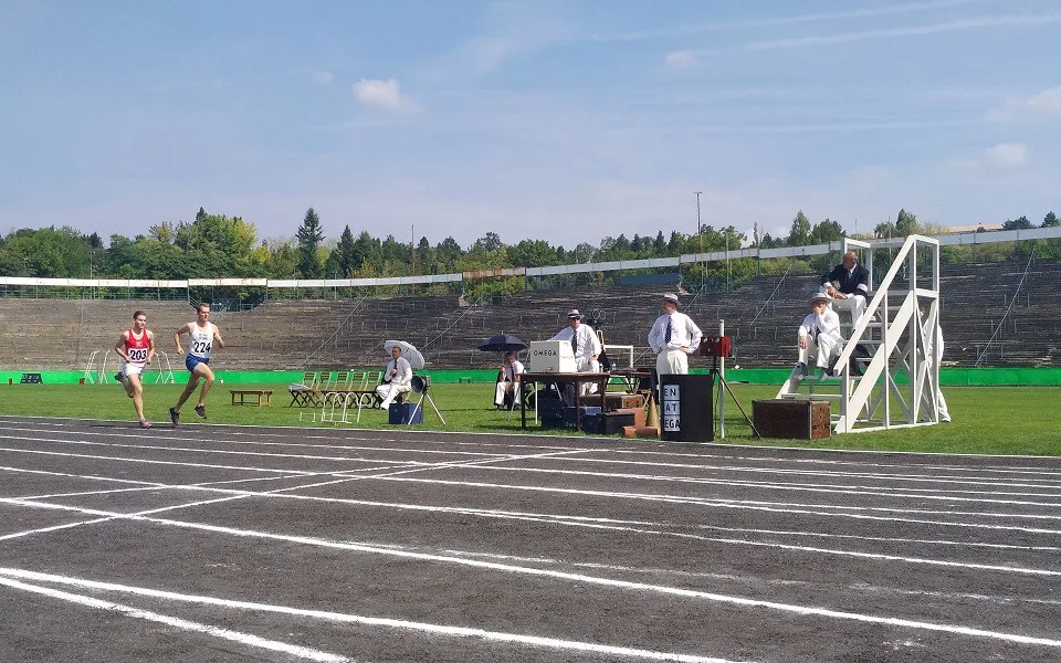Stadion Za Lužánkami při natáčení snímku Zátopek
