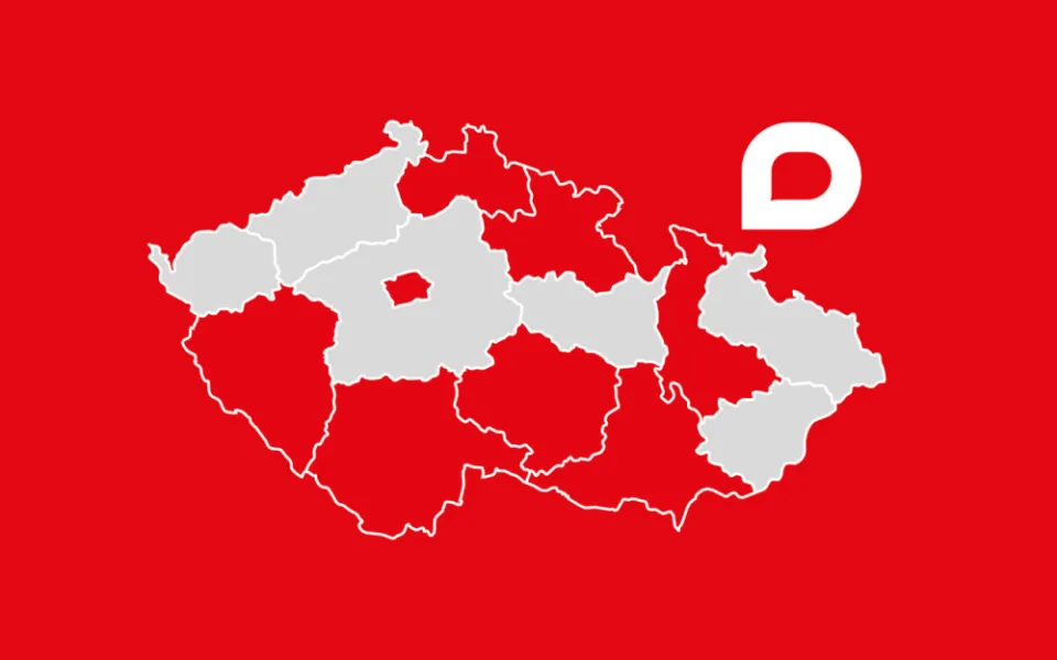 Působnost Drbny v krajích České republiky