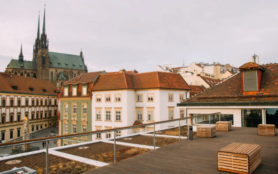 Střecha Tržnice Brno
