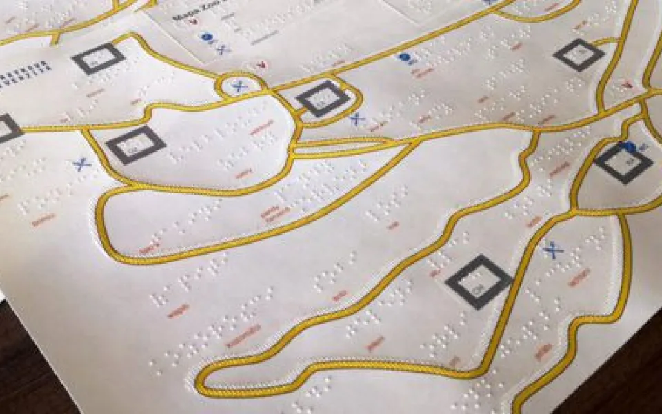Hmatová mapa zdroj: Poslepu.cz
