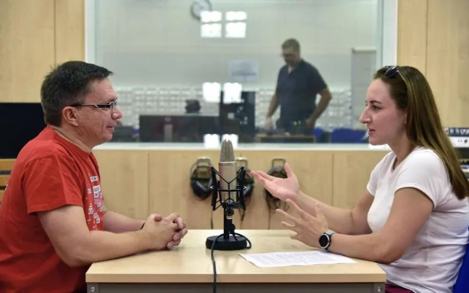 Nahrávání podcastu. Autor: Igor Šefr