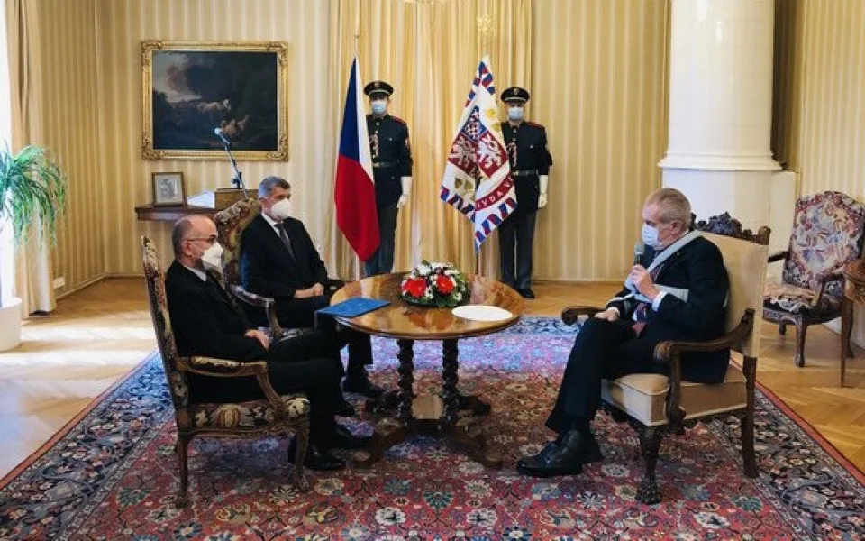 Miloš Zeman, Andrej Babiš a Jan Blatný