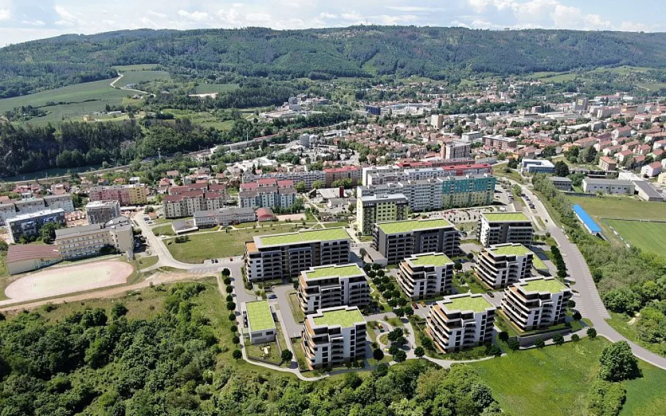 Vizualizace nové zástavby na Písečné