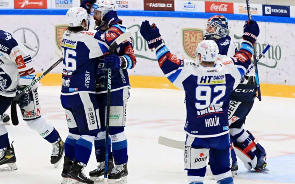 Radost hokejistů Komety