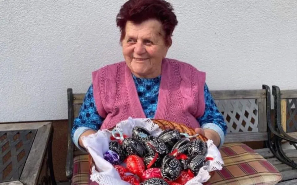 Marie Jakubíčková se svou chloubou, škrábanými vajíčky