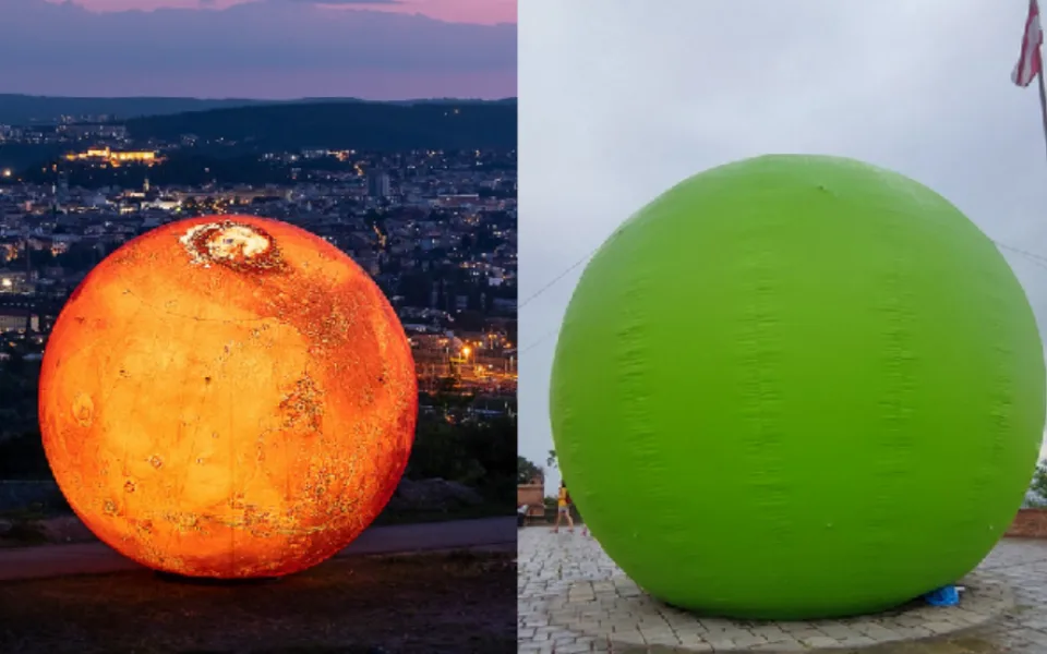 Mendelův hrášek i obří Mars. Do Brna lákají nafukovací modely