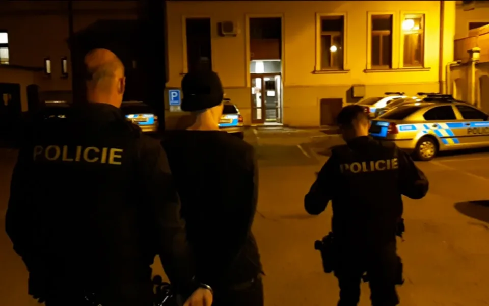 foto zadrženého pořízené dnes v noci