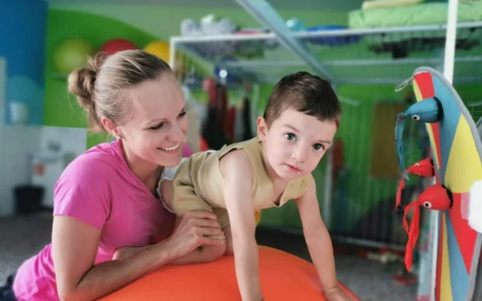 Honzík na rehabilitaci.