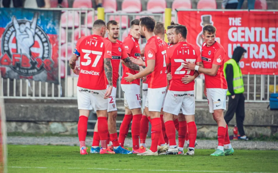 Radost fotbalistů Brna