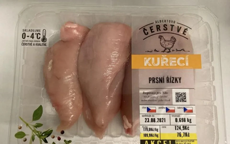 Řízky obsahující salmonelu.