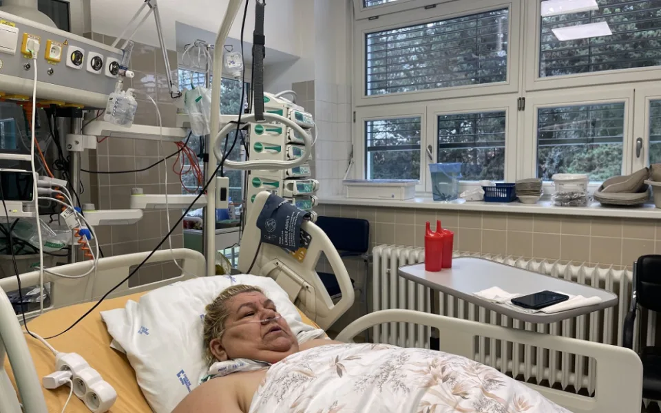 Hospitalizovaná Kristýna Horváthová.