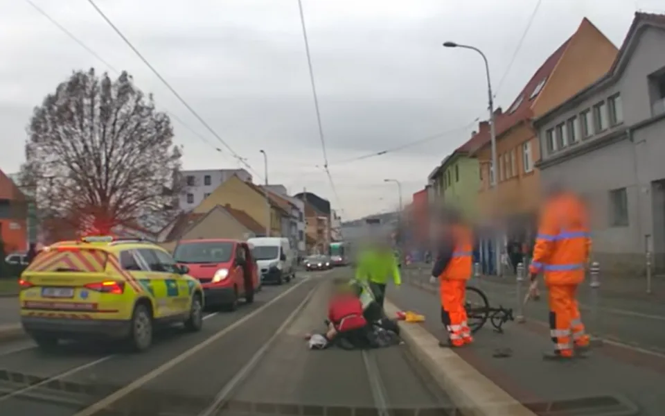 Nehoda v Brně.