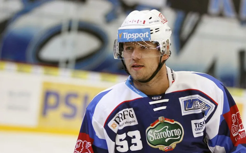 Vojtěch Němec v dresu hokejové Komety