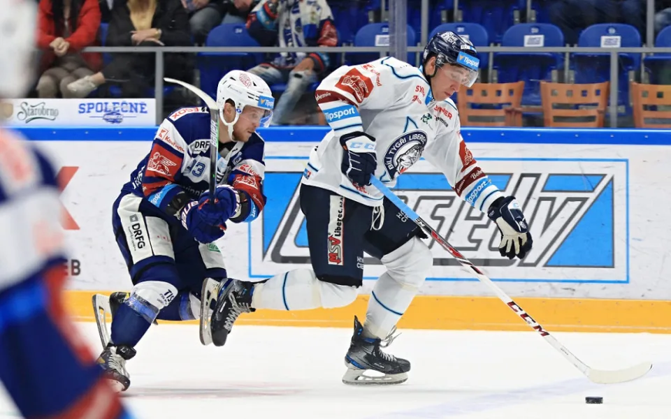 Liberec poprvé v sezoně zdolal Brno, po obratu na ledě Komety je už šestý
