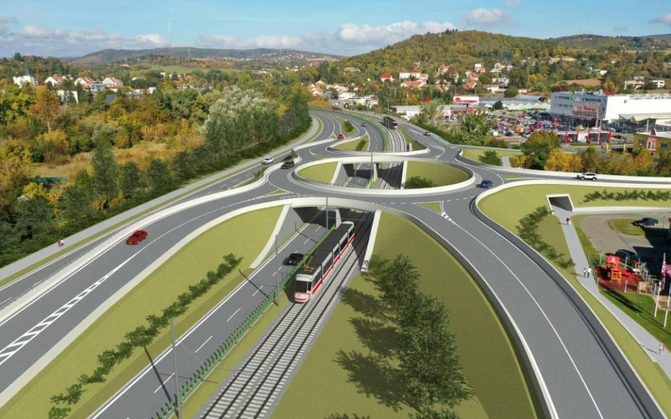 Úleva pro brněnské řidiče. Problematický úsek v Bystrci vyřeší nová křižovatka